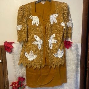 Dashiki 2pcs Skirt and Top Set